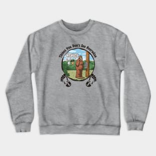 Things you don't see everyday, Bigfoot & Payphones Crewneck Sweatshirt